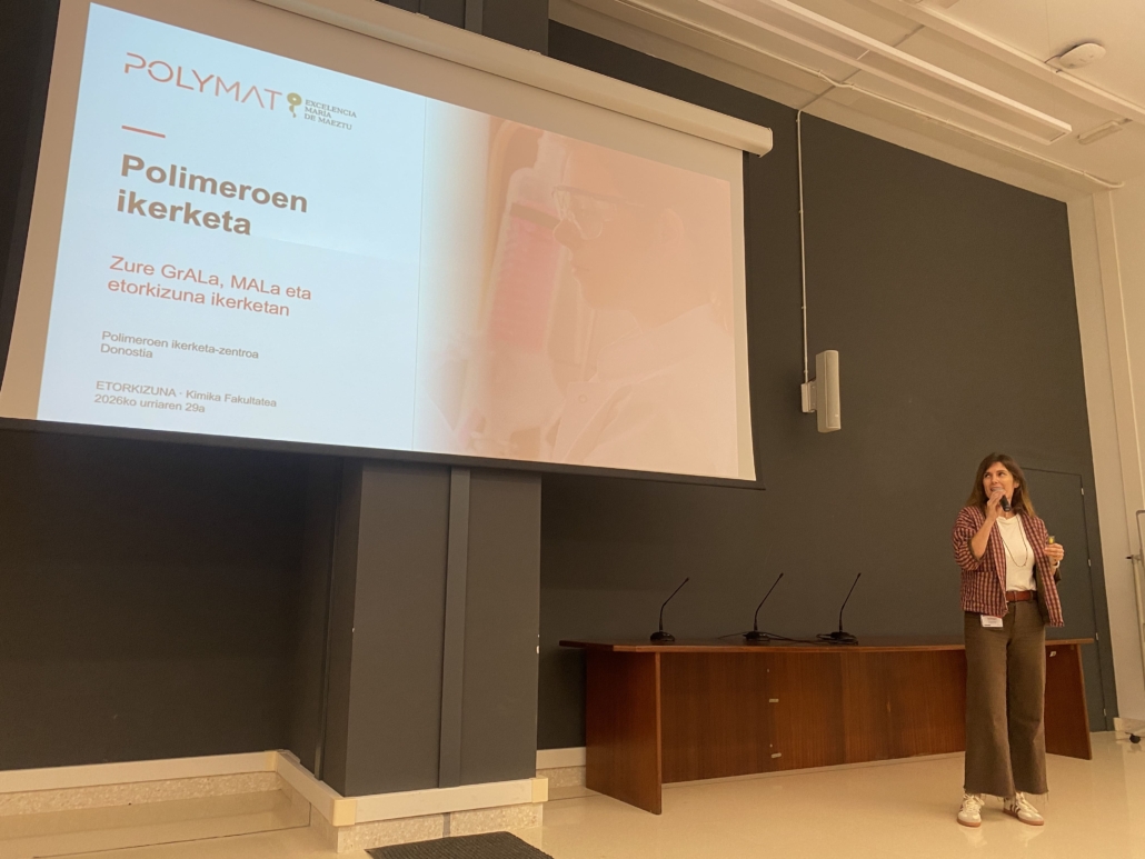 POLYMAT presents its research to chemistry students at Ikasle Eguna 2026
